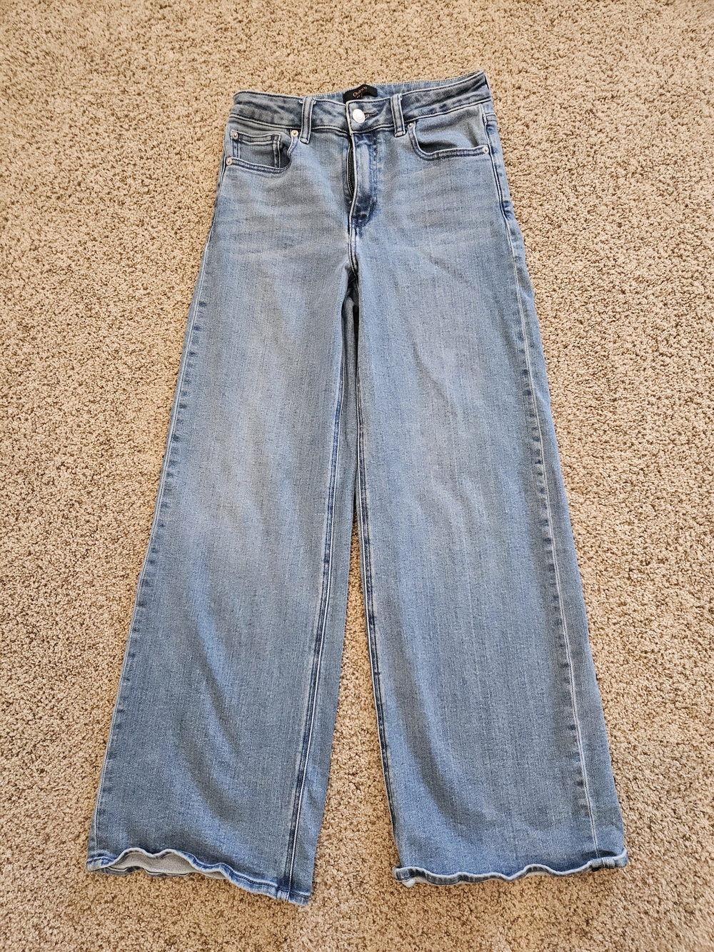 Quince Light Blue Wide-Leg Jeans